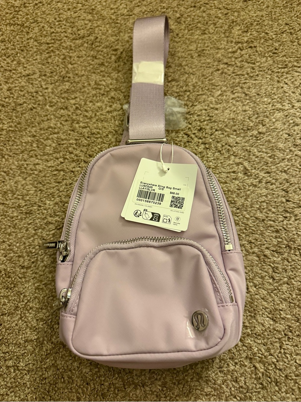 lululemon athletica Small Sling Crossbody in Light Lavender